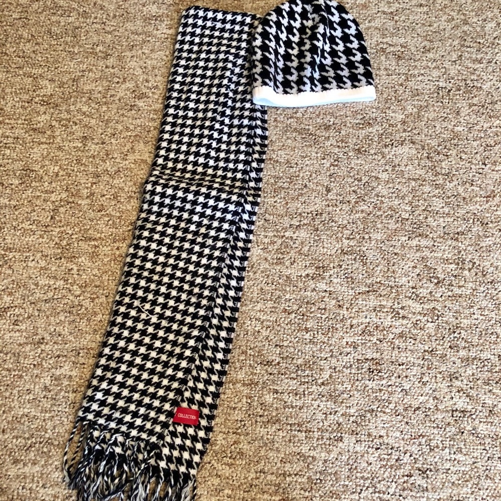 Matching hat and scarf